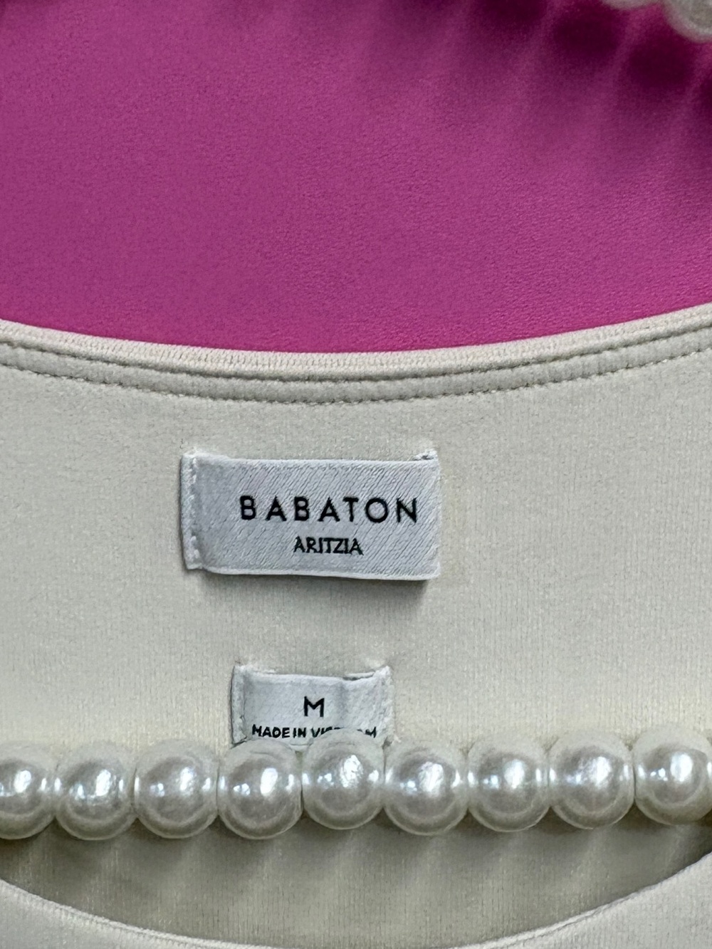 Aritzia Babaton Worldly Poplin Dress Cream - Picture 3 of 4